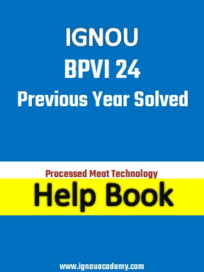 IGNOU BPVI 24 Previous Year Solved Question Paper